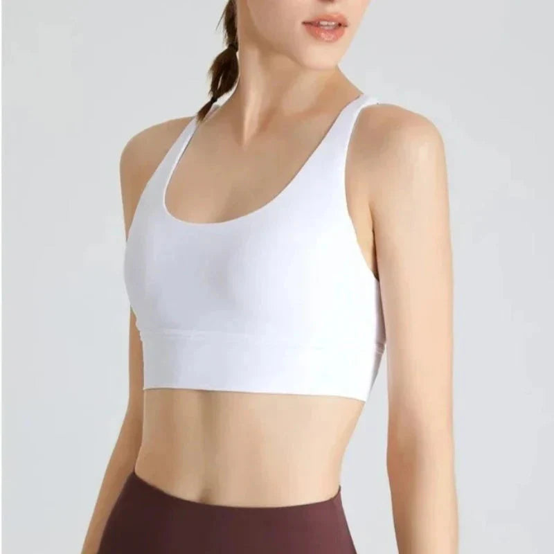 Sportovní podprsenka s ozdobnými ramínky