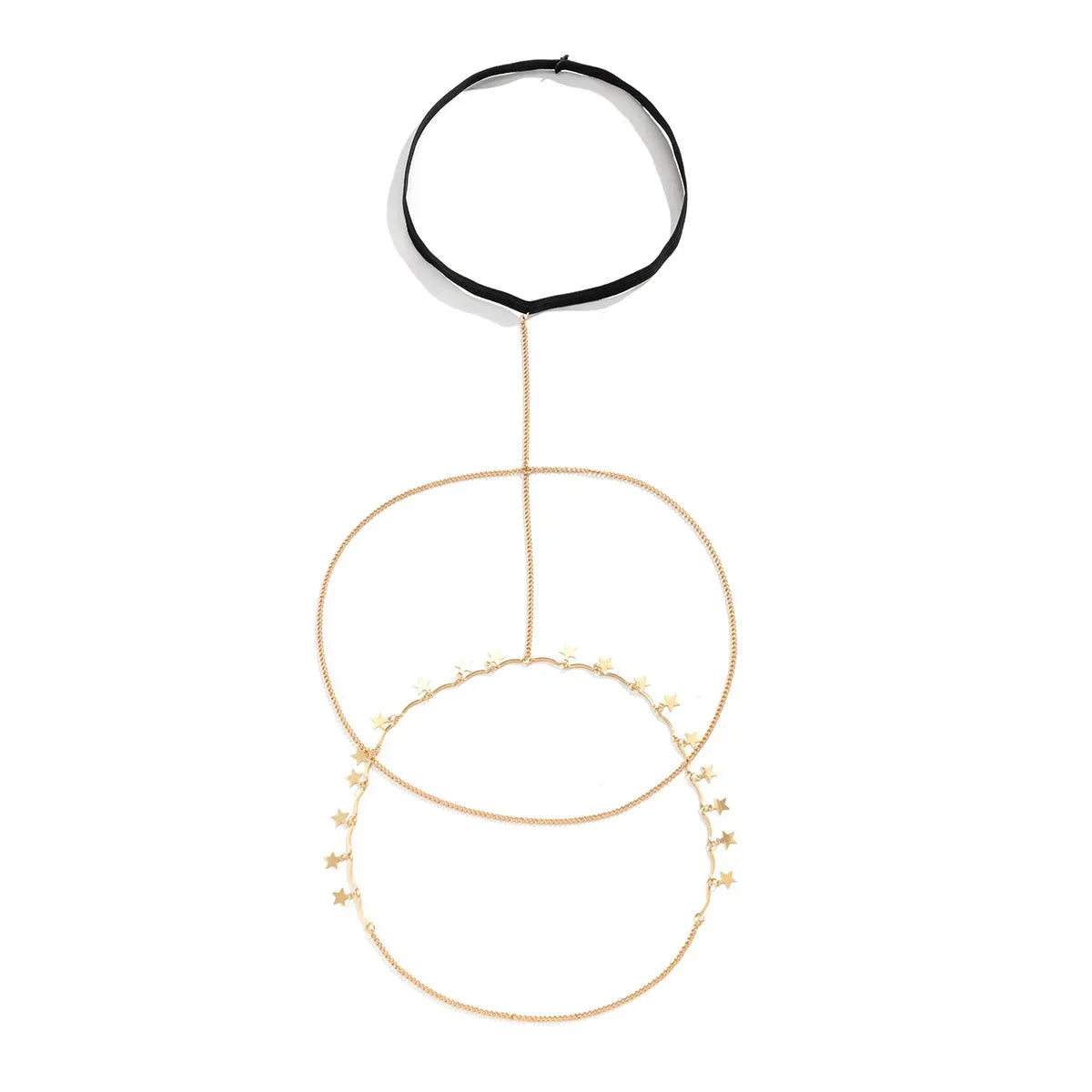 Stehenní šperky s ozdobnými hvězdami