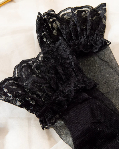 Body se šněrováním vpředu a rukavicemi