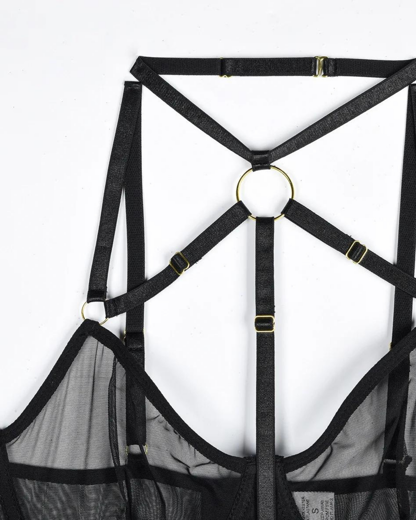 Průsvitné body s ramínky na stehnech