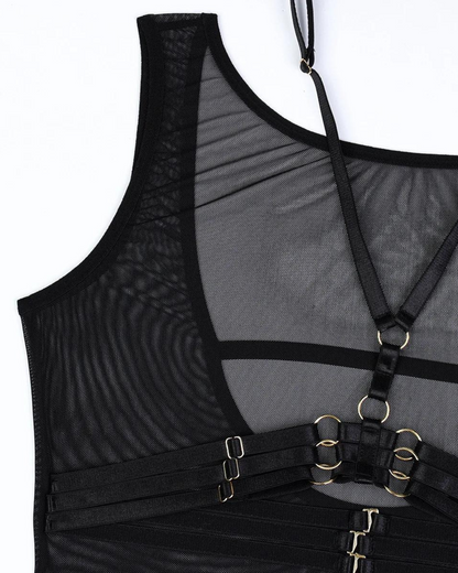 Průsvitné body s ramínky a náhrdelníkem