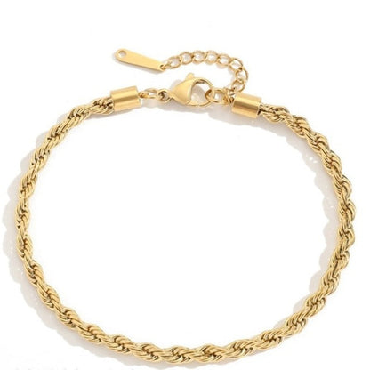 Náramek na kotník s řetízkem z nerezové oceli