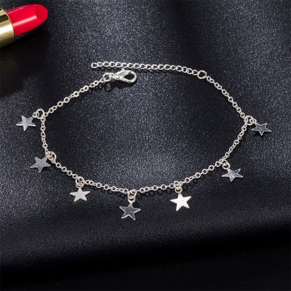 Náramek na kotník s hvězdami