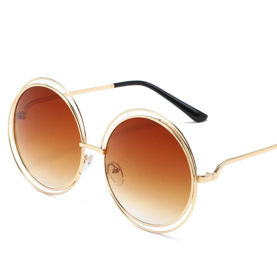 Velké kulaté sluneční brýle