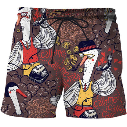 Pánské plavecké kraťasy s různými vzory