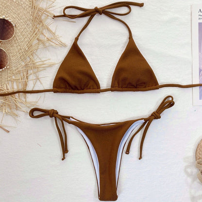 Dvoudílné mikro bikiny s vázáním