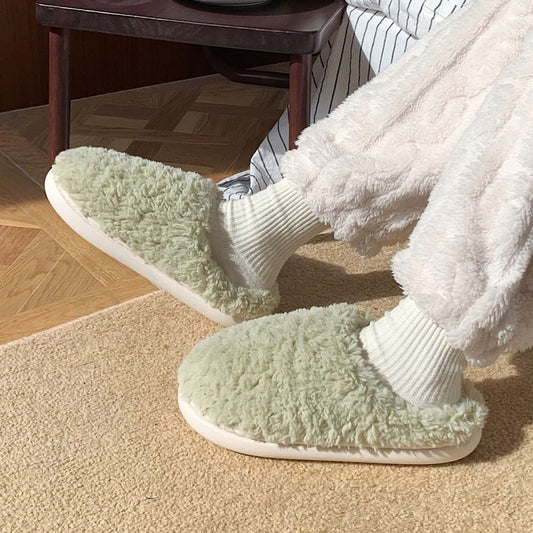 Teplé nadýchané pantofle