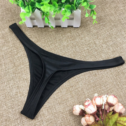 Černé tanga plavecké slipy