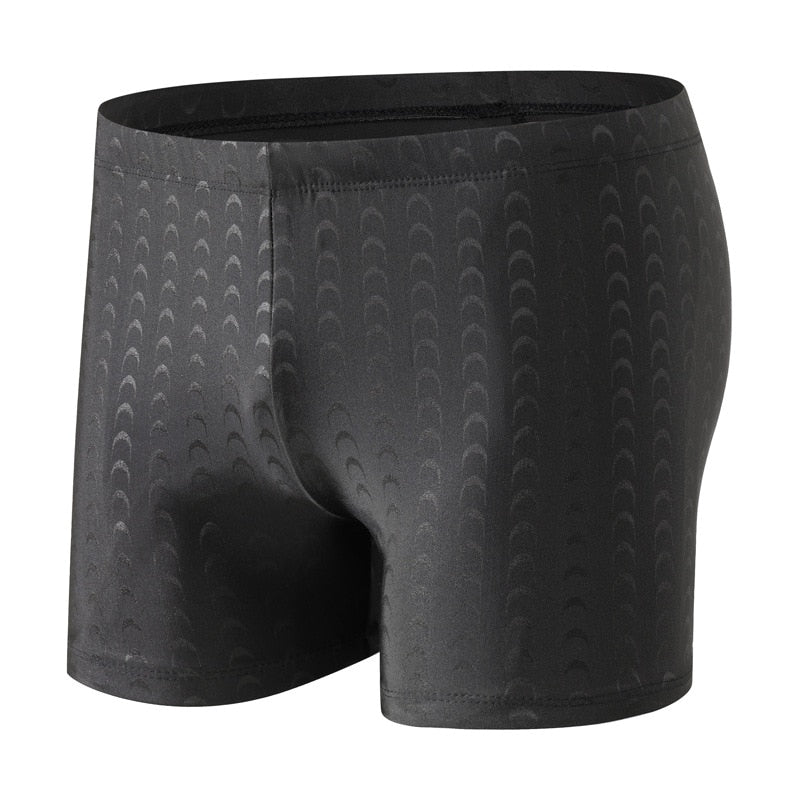 Elegantní pánské boxerky tmavé barvy se vzorem