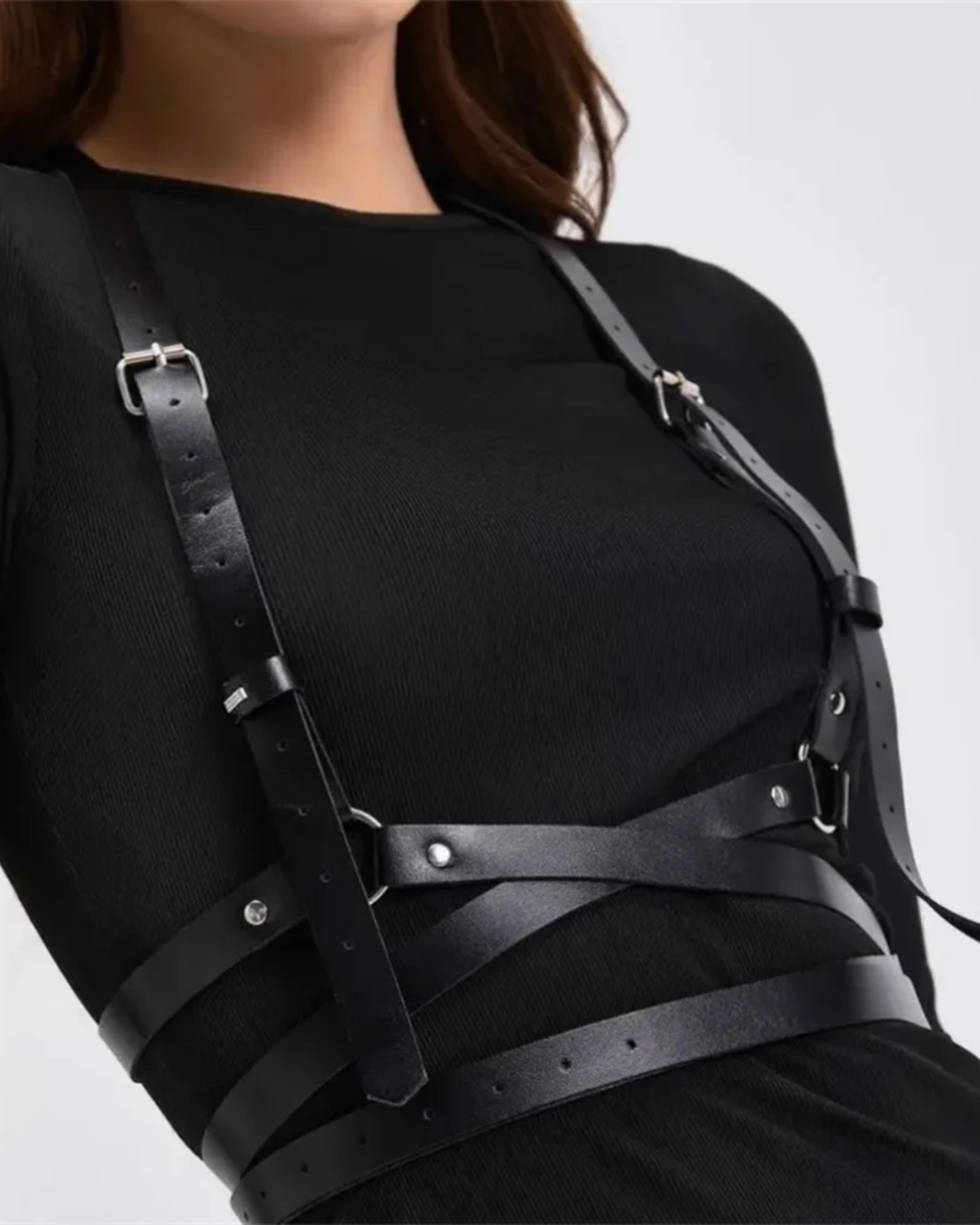 Nastavitelný kožený postroj