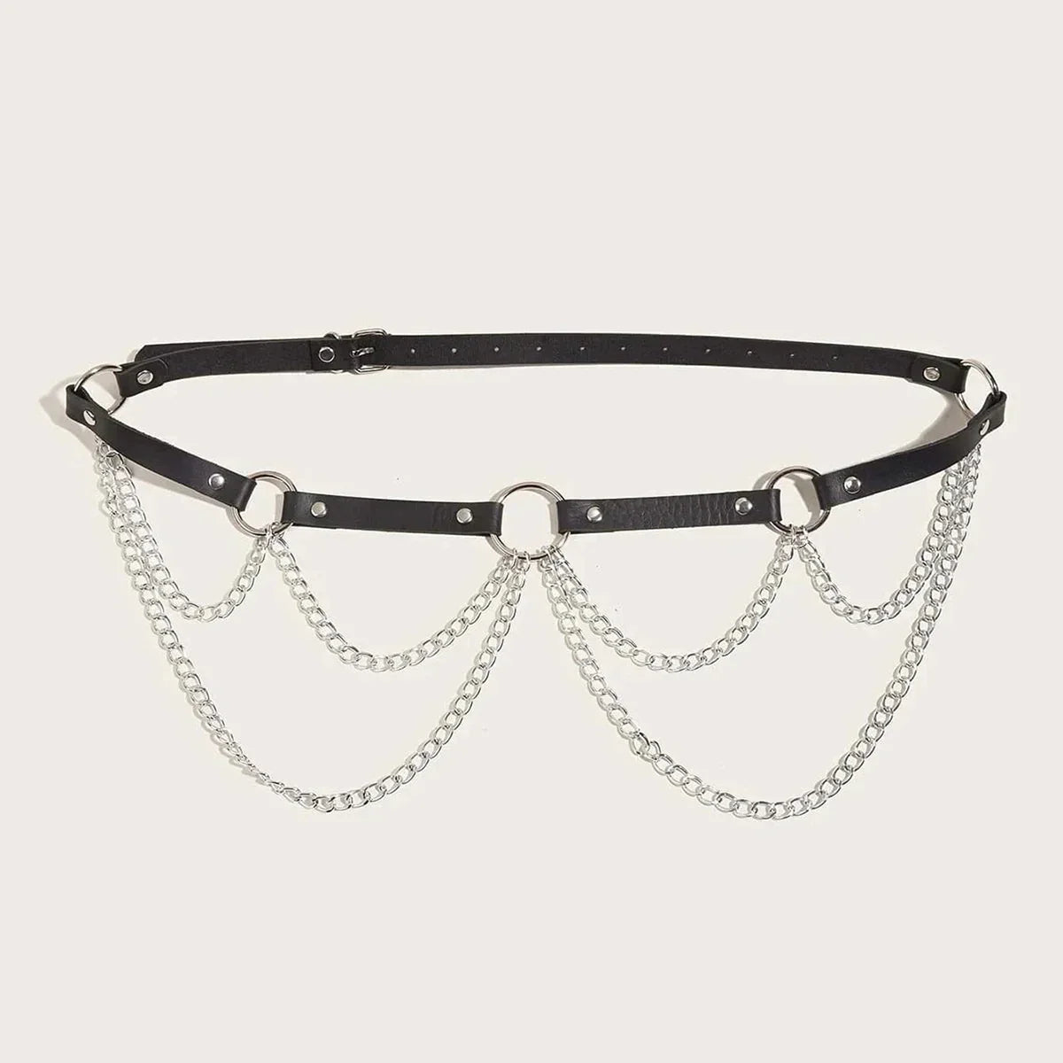 Bederní popruh s ozdobnými řetízky