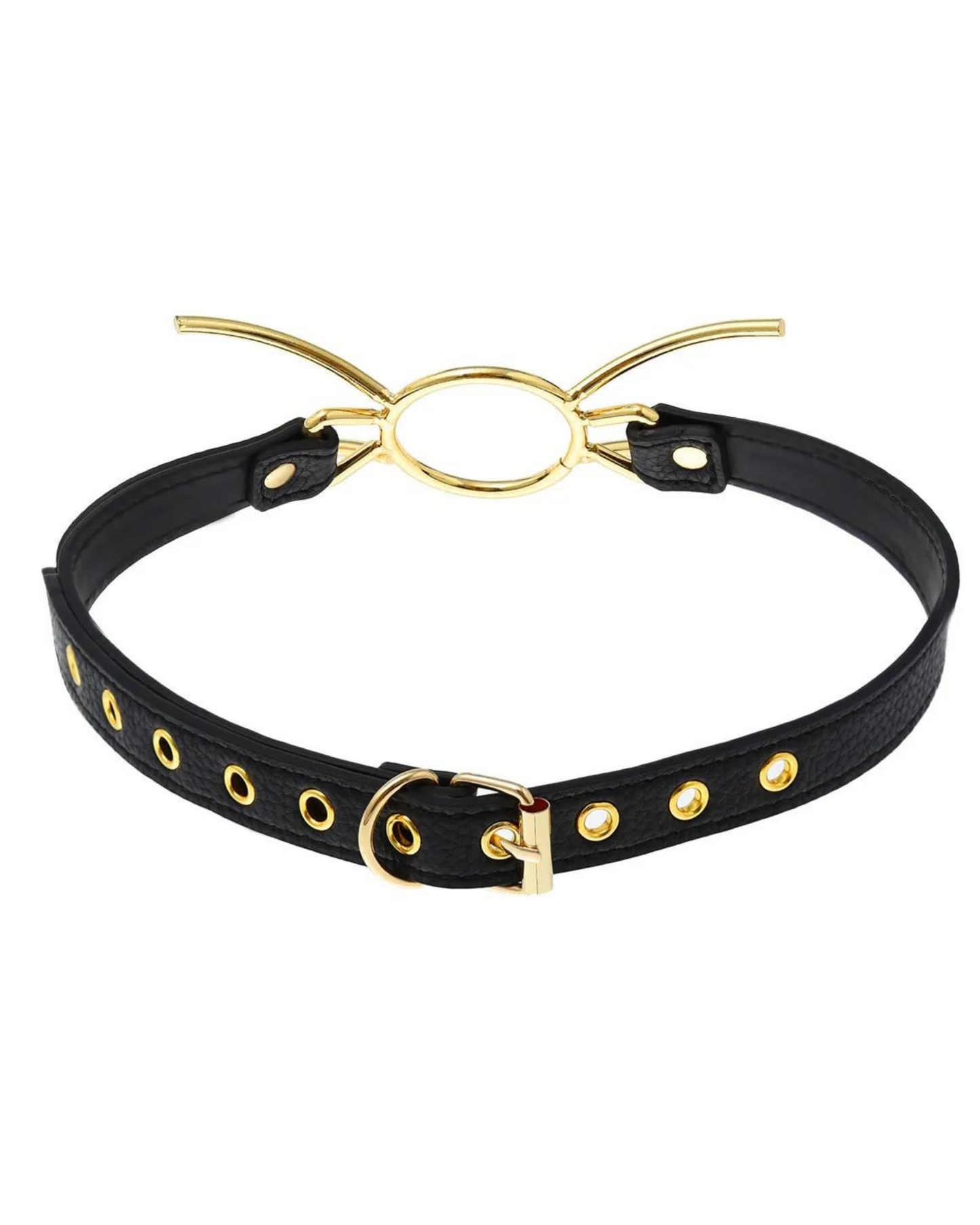 Roubík s nastavitelným popruhem a kovovými prvky