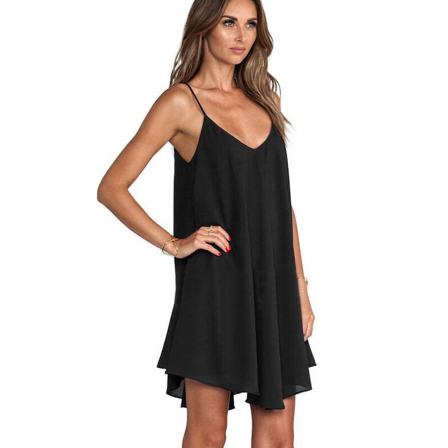 Splývavá noční košilka s ozdobnými zády