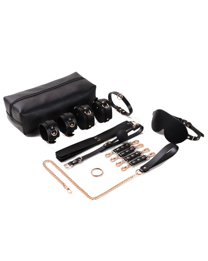 Sada BDSM doplňků s elegantním úložným pouzdrem