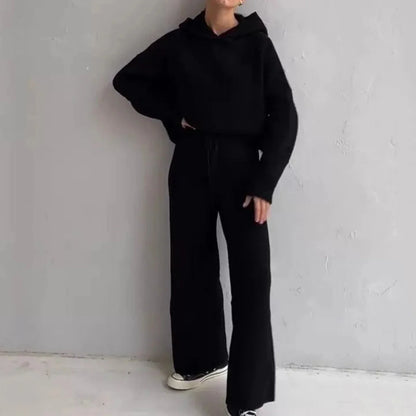 Dlouhá pletená sada domácího oblečení