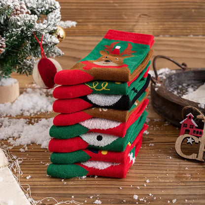 Dlouhé ponožky s vánočním motivem