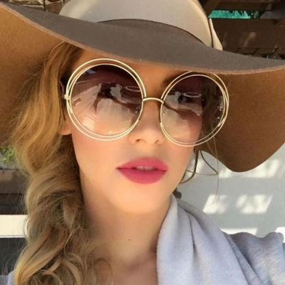 Velké kulaté sluneční brýle