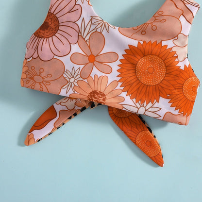 Dvoudílné, oboustranné plavky pro dívky