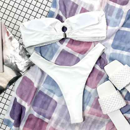 Dvoudílné bandeau plavky