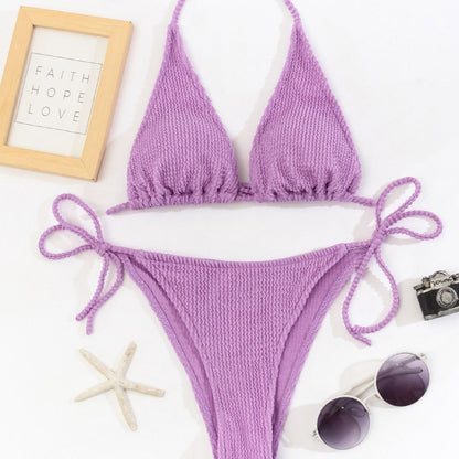 Dvoudílné pruhované bikiny