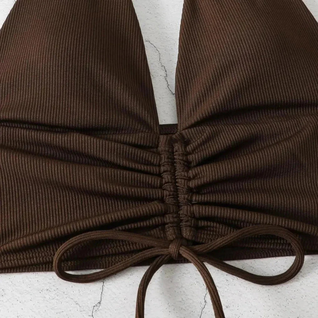 Dvoudílné bikiny s volánkem