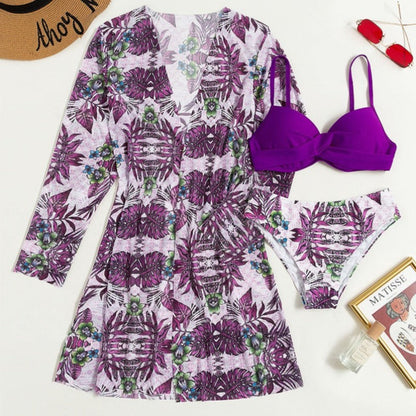 Dvoudílné bikiny s přehozem