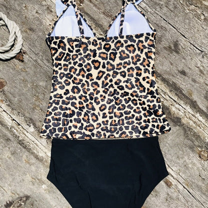 Dvoudílné tankiny s leopardím vzorem