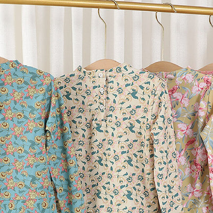 Dvoudílné plavky s dlouhým rukávem pro dívky