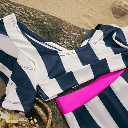 Dvoudílné plavky s širokými rukávy pro dívky