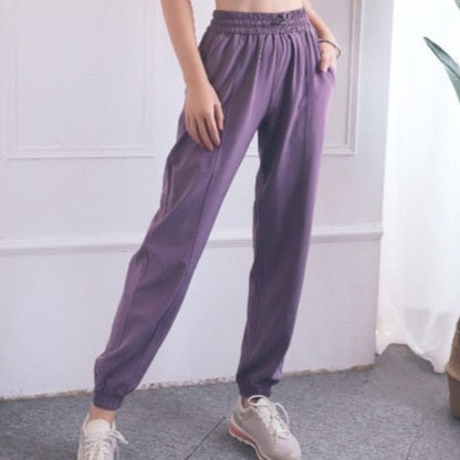 Pastelové tepláky se stahovací šňůrkou