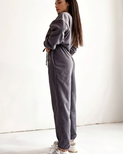 Dlouhá fleecová tepláková souprava