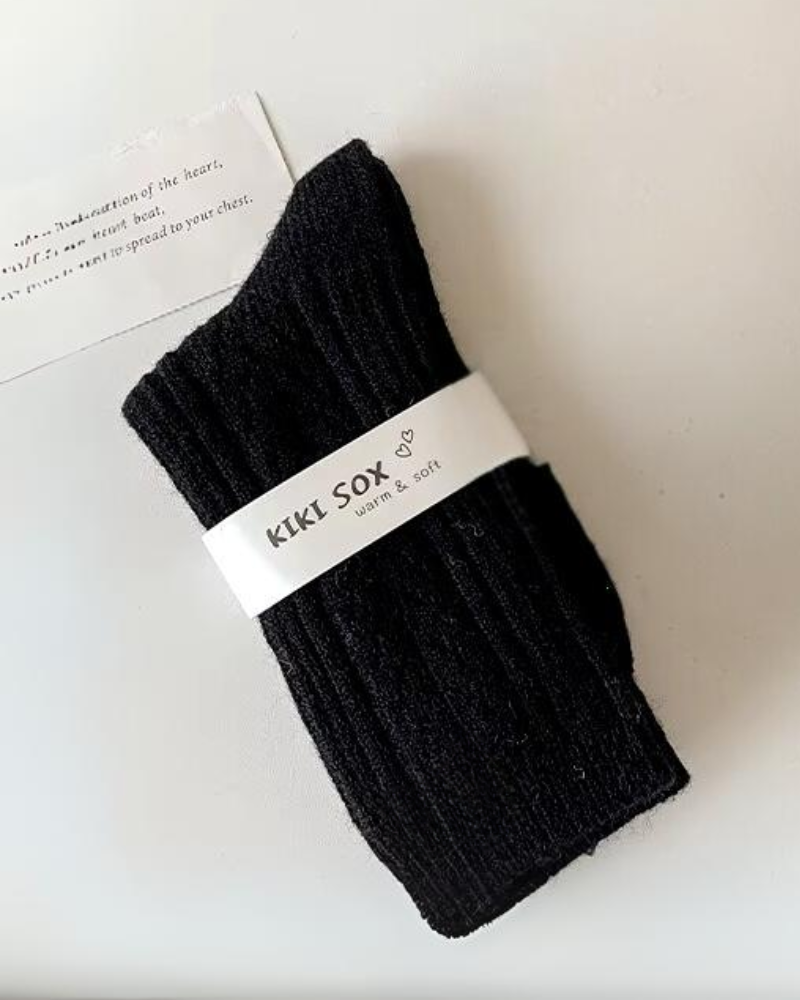 Dlouhé teplé ponožky se vzorem