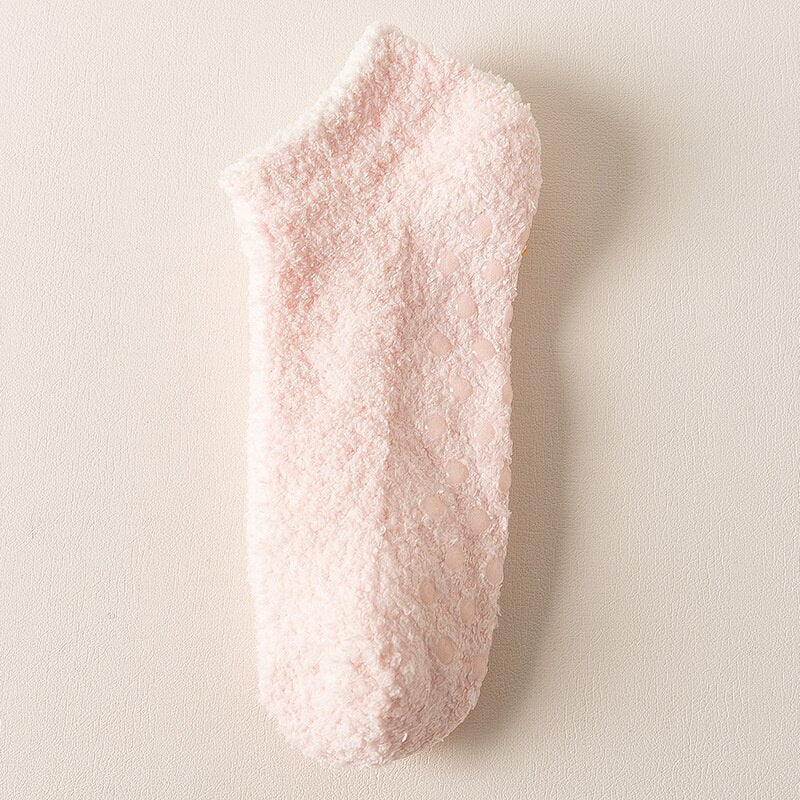 Dámské nadýchané protiskluzové ponožky