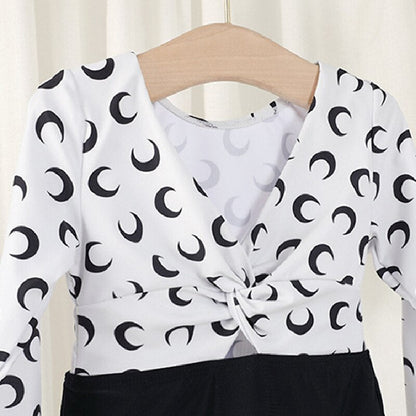 Jednodílné plavky s dlouhým rukávem pro dívky