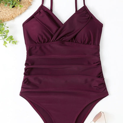 Klasické jednodílné plavky s volánkem