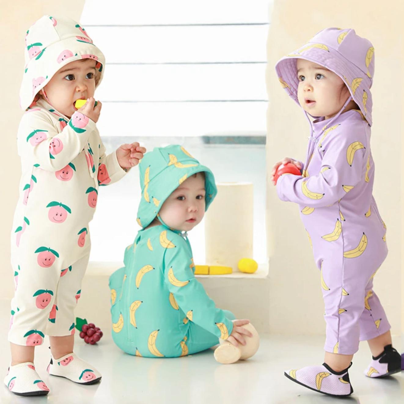 Plavky s čepicí pro dívky