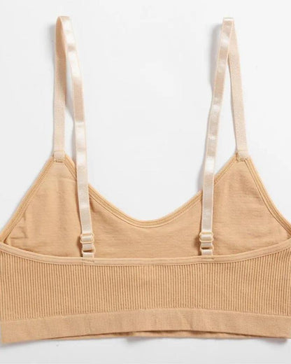 Pohodlná sada spodního prádla z žebrovaného materiálu