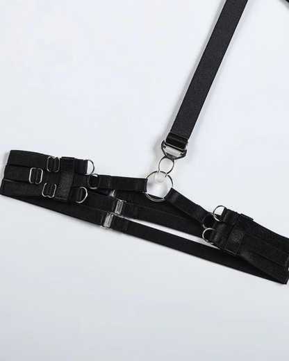 Souprava spodního prádla s podprsenkou ze síťoviny a kalhotkami s vysokým pasem