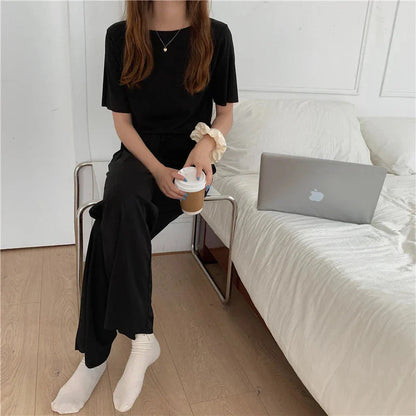 Volná souprava domácího oblečení s dlouhými nohavicemi