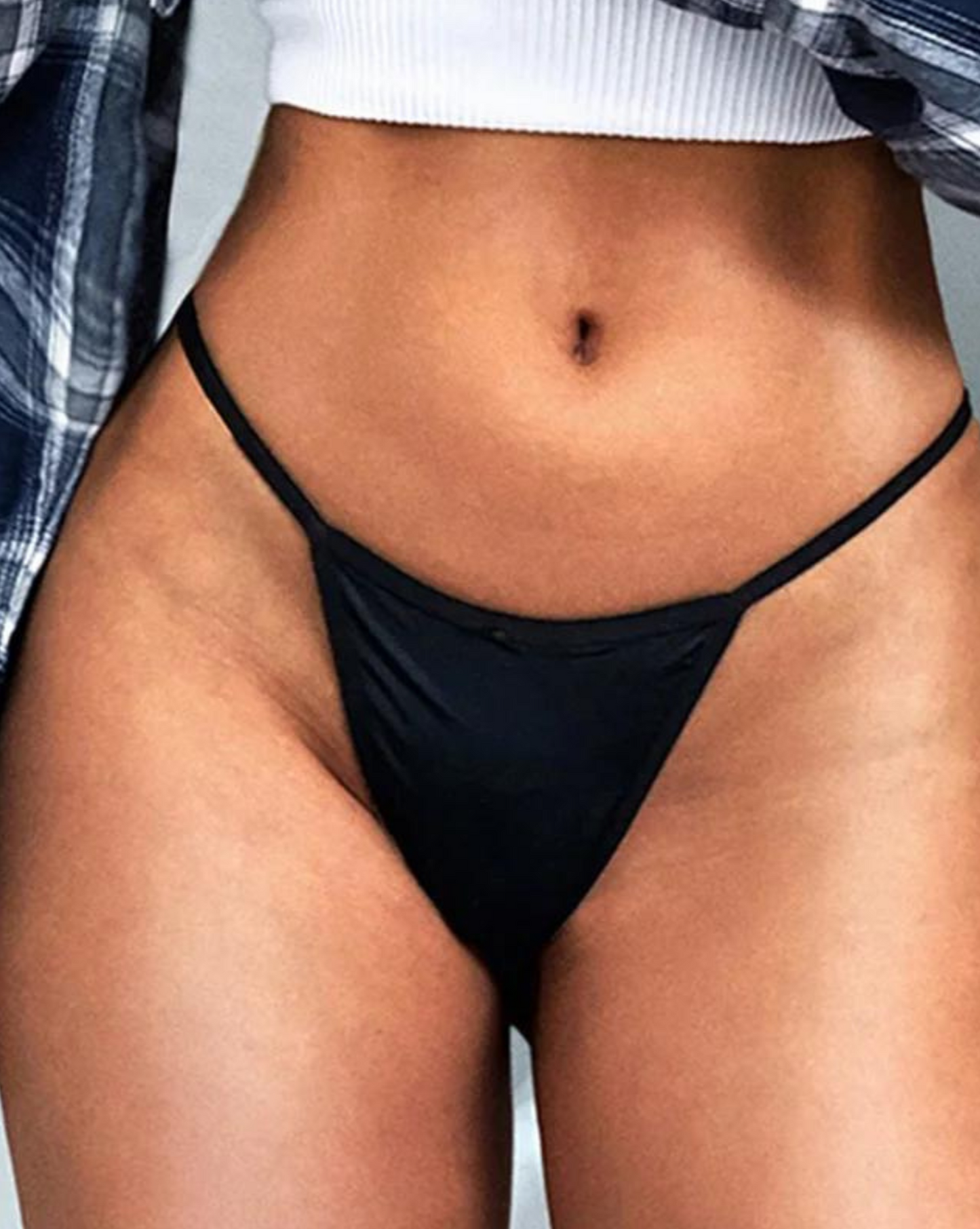 Tanga kalhotky s decentní mašličkou
