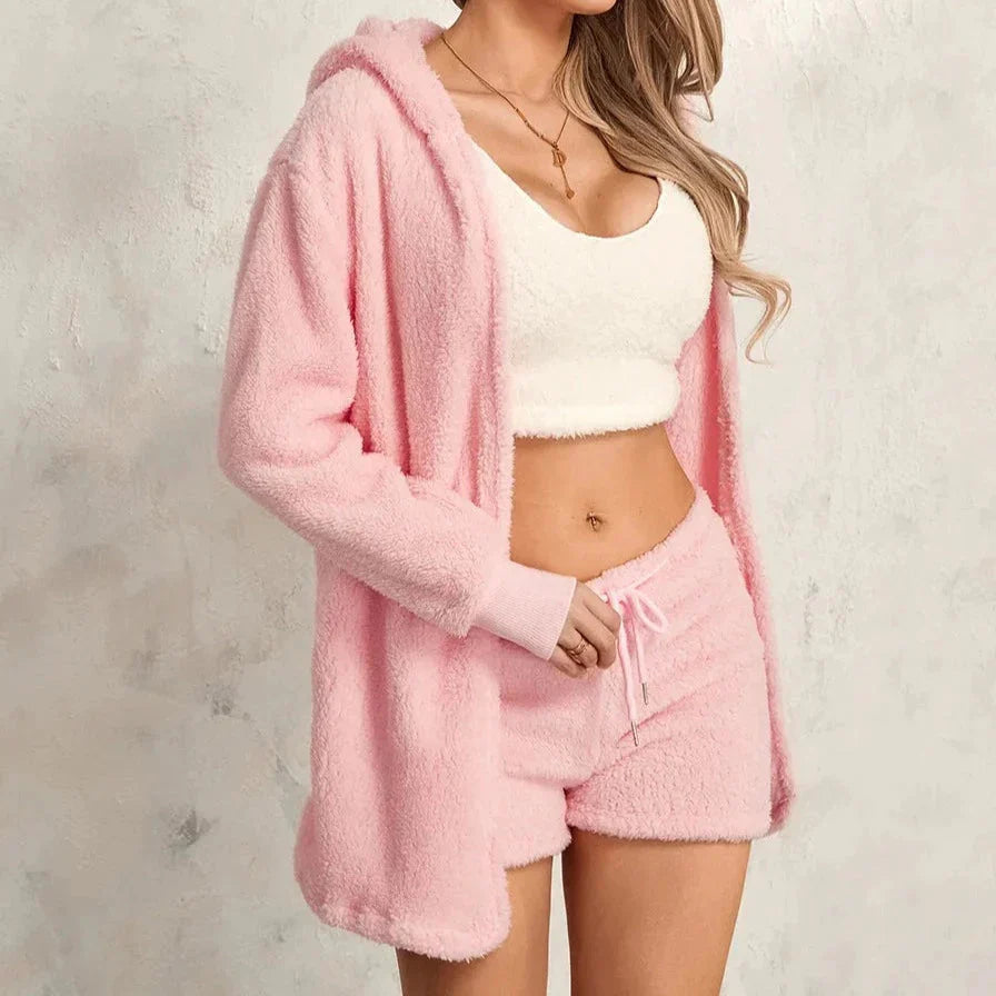 Měkká domácí souprava s kardiganem