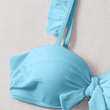 Plavková podprsenka s volánky