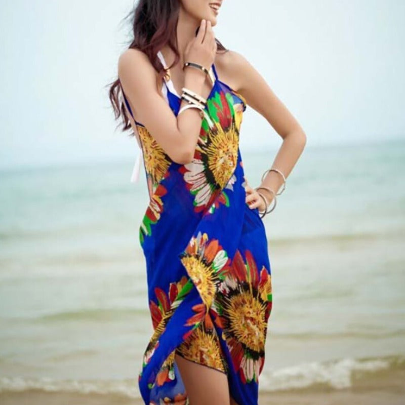 Vzdušné květinové pareo s ramínky