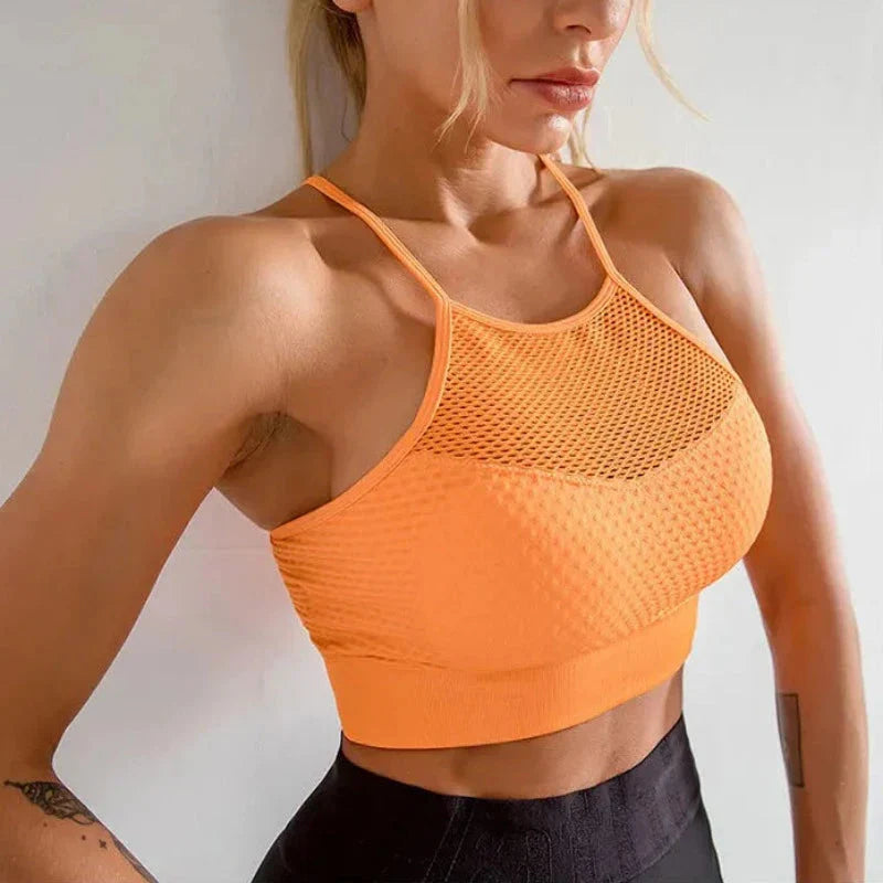 Síťovaná sportovní podprsenka