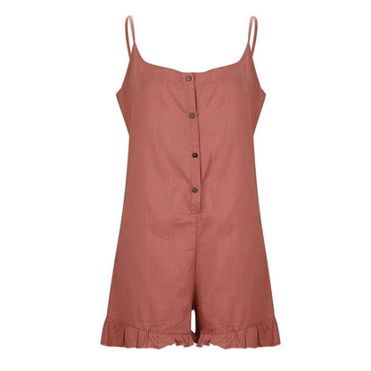 Overal na knoflíky s volánky