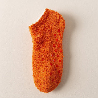 Dámské nadýchané protiskluzové ponožky