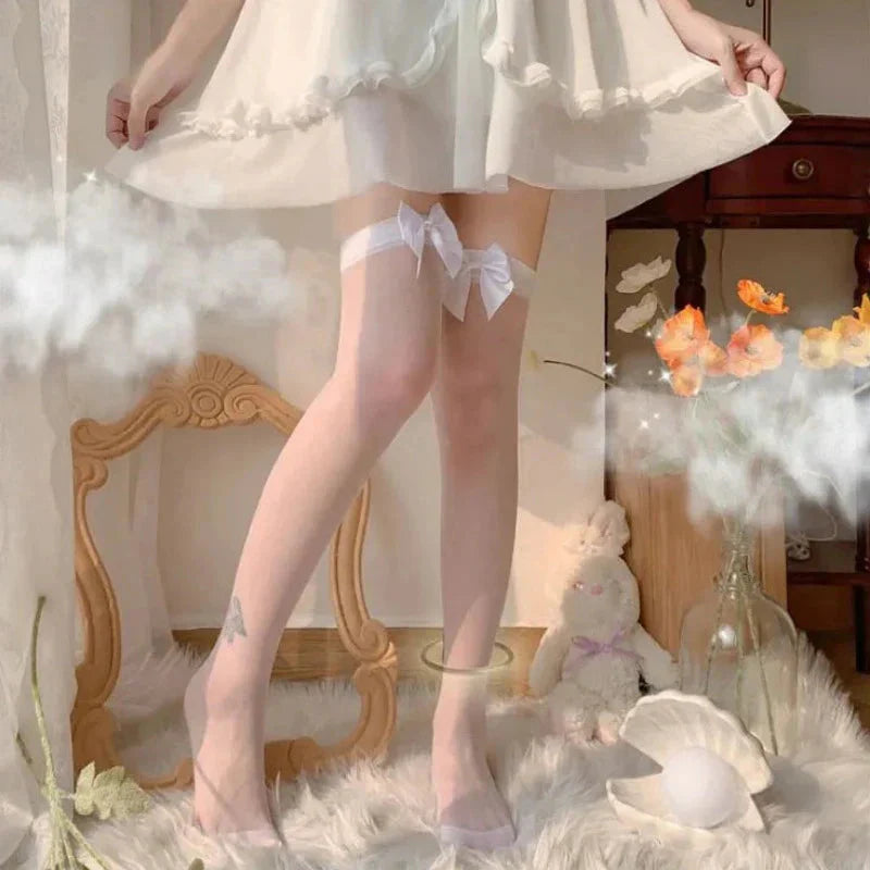 Punčochy s mašlemi