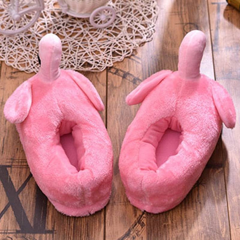 Růžové plameňáky uzavřené pantofle