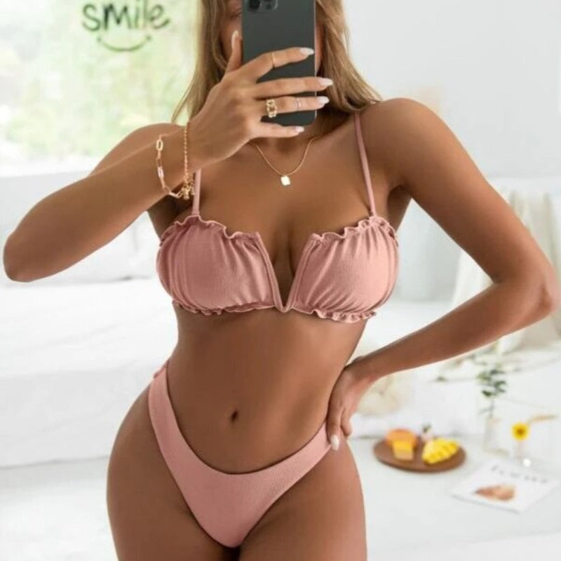 Dvoudílné push-up bikiny