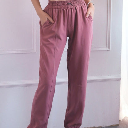 Pastelové tepláky se stahovací šňůrkou